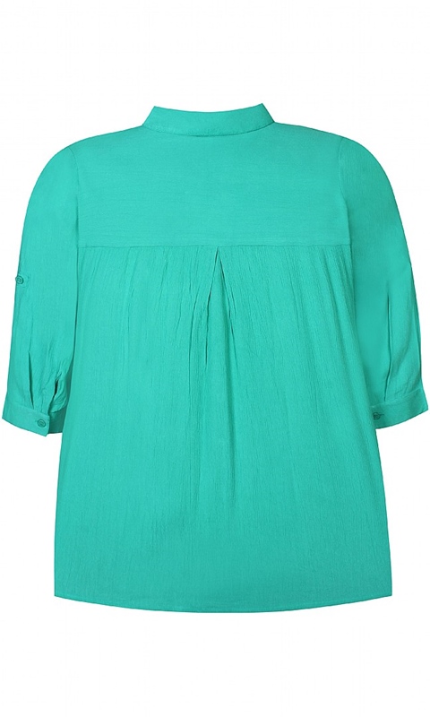 Bluse mit 3/4 Arm zum krempeln
