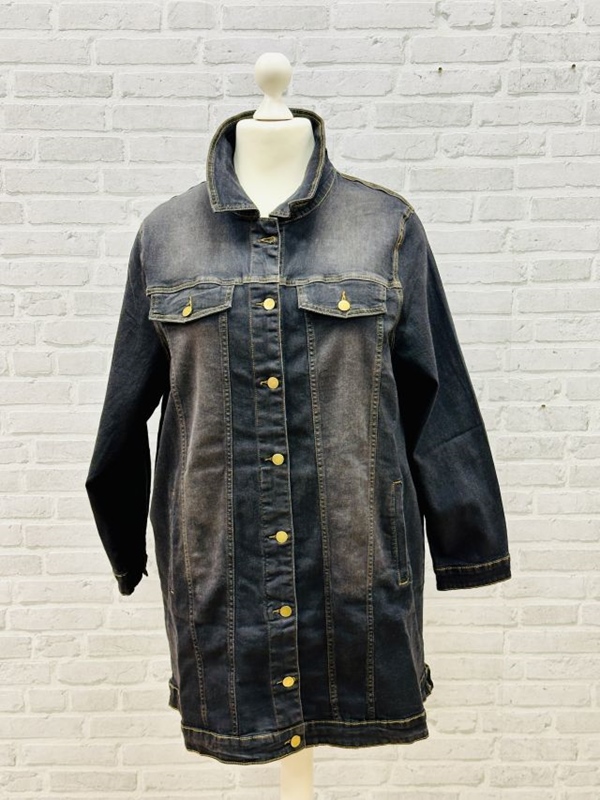 Jeansjacke lang