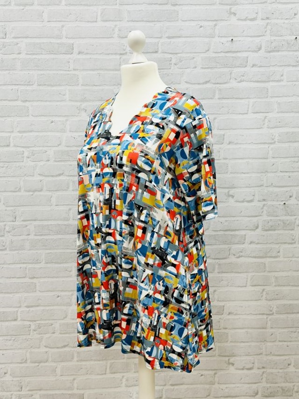 Tunika-Shirt kurzarm A-Linie Machine