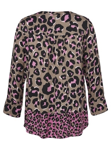 Blusentunika mit Leo-Design