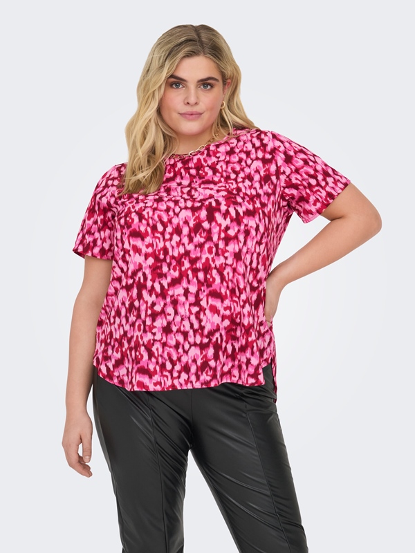 Blusenshirt mit kurzem Arm