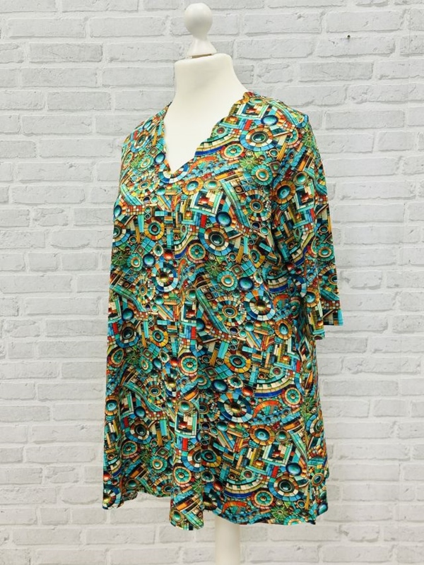 Tunika Shirt 3/4 Arm A-Linie Theben Tunika Shirt 3/4 Arm A-Linie Theben