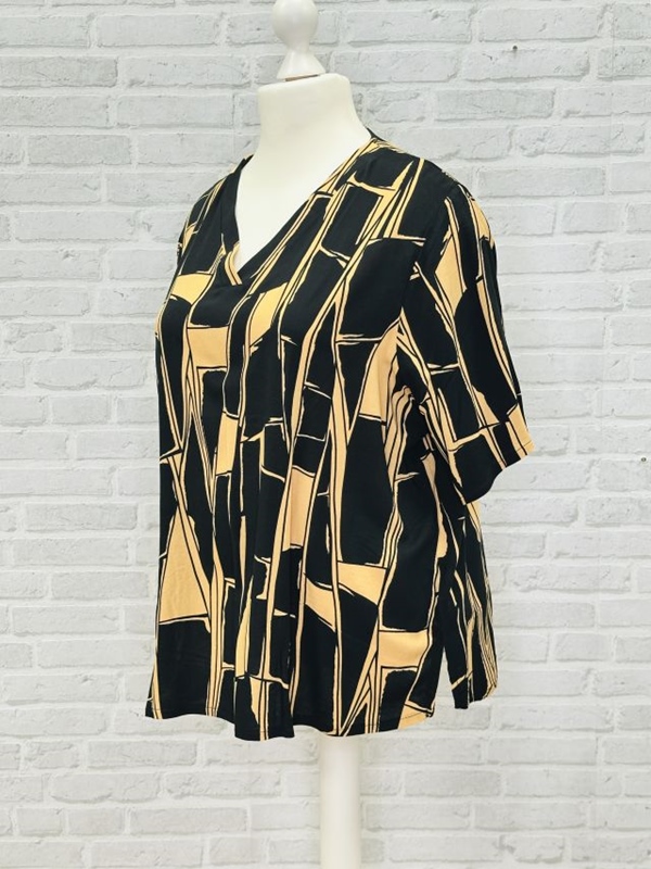 Blusen-Shirt kurzarm