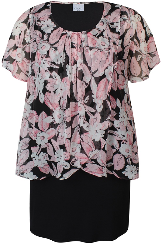 Elegantes Kleid mit Chiffon