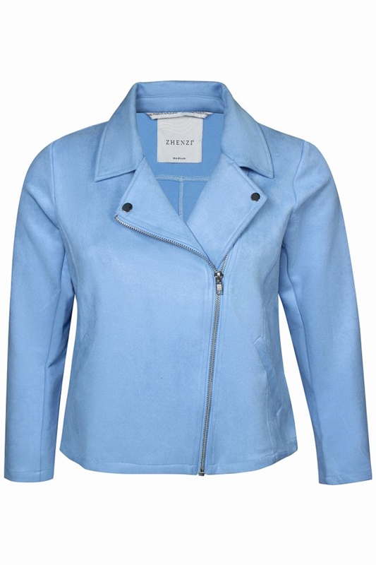 Velour-Jacke im Biker-Style Velour-Jacke im Biker-Style