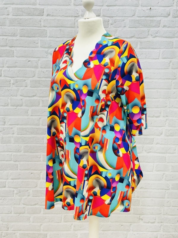 Tunika-Shirt kurzarm A-Linie Flipper Tunika-Shirt kurzarm A-Linie Flipper