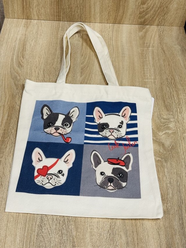 Witziger Shopper mit Reiverschluss