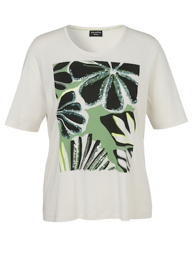 Shirt mit Glitzermotiv kurzarm