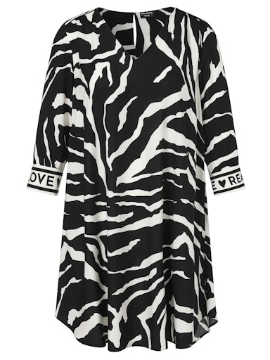 Tunikakleid black/white