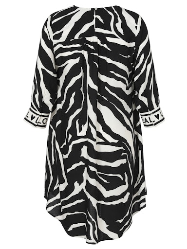 Tunikakleid black/white