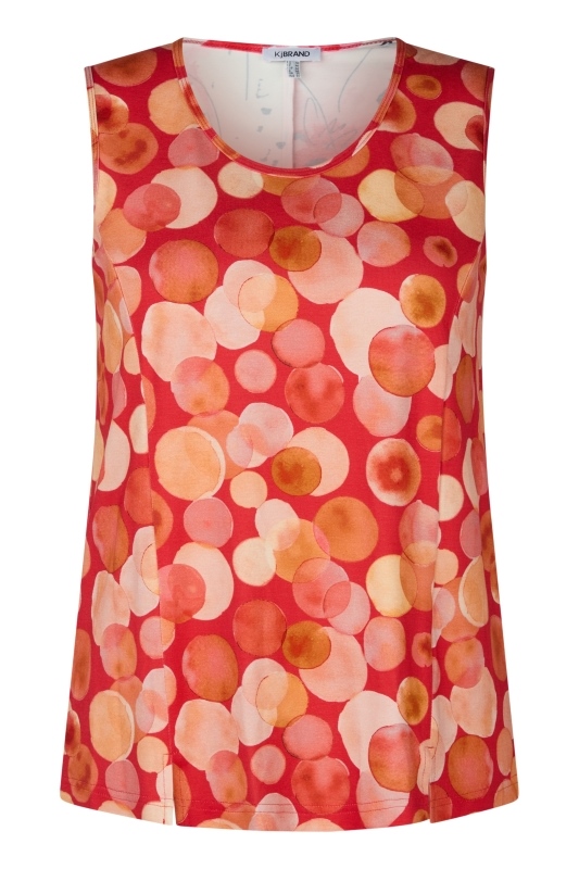 Basic-Top mit Tupfenprint