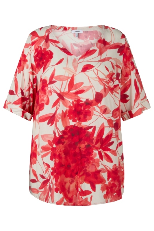 Blusen-Tunika mit kurzem Arm Blusen-Tunika mit kurzem Arm