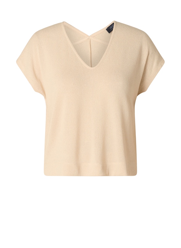 Sommer-Shirt V-Ausschnitt Soft Sand
