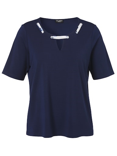 T-Shirt mit Zierband 1/2 Arm