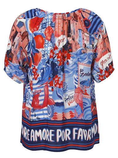 Tunikabluse Italo-Style kurzarm Tunikabluse Italo-Style kurzarm