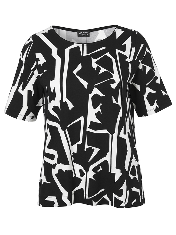 T-Shirt schwarz/weiss 1/2 Arm
