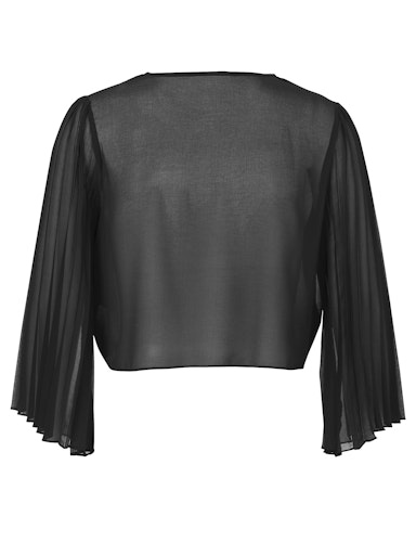 Chiffonjacke/ Bolero mit Plissee-Ärmel Chiffonjacke/ Bolero mit Plissee-Ärmel