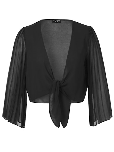 Chiffonjacke/ Bolero  mit Plissee-rmel