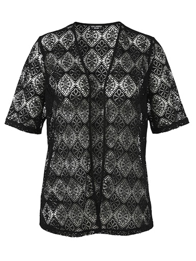 Ajour-Jacke offen 1/2 Arm