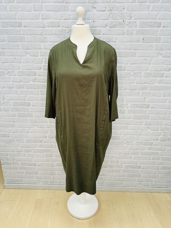 Kleid Leinenstruktur Stretch